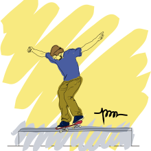 Skateboard. Traditional illustration project by Pau Avila Otero - 07.14.2012