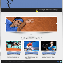 Web Federer. Un proyecto de Diseño, Ilustración tradicional, Programación, Fotografía e Informática de Alejandro Cano - 18.07.2012