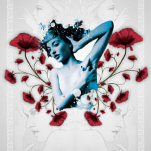 poppie woman. Traditional illustration, and Motion Graphics project by MADFACTORY estudio - 07.19.2012