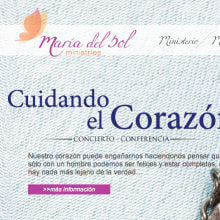 Pagina Web María del Sol. Design, Ilustração tradicional, e Programação  projeto de Alvaro Espejel Valdes - 20.07.2012