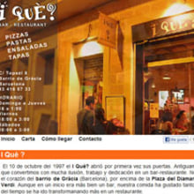 I Què? Restaurant. Design, Programming, Photograph & IT project by Pablo Formoso - 07.21.2012