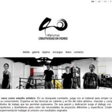 40 plumas - Creatividad en vidrio. Design, Programming, Photograph & IT project by Pablo Formoso - 07.21.2012