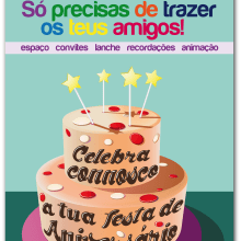 Cartaz Festa de Aniversário. Design projeto de Lorena Salvador - 27.07.2012