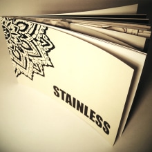 EDITORIAL / STAINLESS TATTOO MAGAZINE. Design, Traditional illustration, Photograph, Art Direction, Br, ing, Identit, Editorial Design, Graphic Design, T, pograph, Cop, writing, Bookbinding, and Tattoo Design project by Belén Valiente Rodríguez - 07.27.2012
