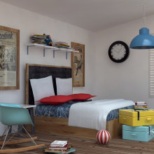 Bedroom. Design, Fotografia, e 3D projeto de Issa Lima  - 08.08.2012