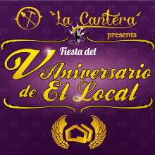El Local V Aniversario. Design, Publicidade, e UX / UI projeto de Rafa - 11.08.2012