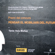 Premio "Pensar el mobiliario del futuro 2008"/Award "think the furniture of the future 2008". Design, Installations, and 3D project by Tania Vera - 08.14.2012