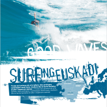 Surfing Euskadi. Design, Traditional illustration, and Advertising project by Alba Dizy - 08.15.2012