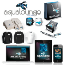 Aqualounge Marbella Brand. Design, Ilustração tradicional, e Publicidade projeto de Rodolfo Fernandez Alvarez - 18.08.2012