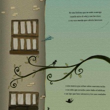 Amor de tarde. Ilustração tradicional projeto de Andrea Sanz - 19.08.2012