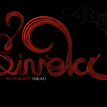 Sinela restaurante tablao. Design, Ilustração tradicional, e UX / UI projeto de cristian rodríguez sañudo - 21.08.2012