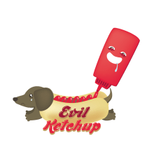 Evil Ketchup. Design, and Traditional illustration project by Maite Artajo - 08.22.2012