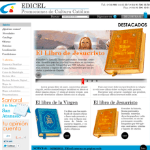 Pagina web EDICEL. Design projeto de llucius - 22.08.2012