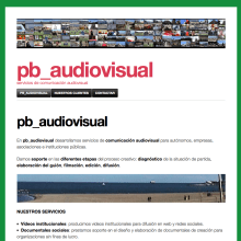 Web pb_audiovisual. IT project by Pato Bottos - 08.27.2012