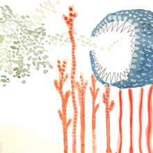 oceanic forest. Design, Traditional illustration, and Advertising project by Laia Jou - 08.30.2012