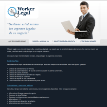 Worker Legal. Design, Publicidade, e Programação  projeto de Javier Fernández Molina - 01.09.2012