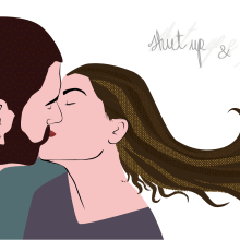 kiss me. Design, Traditional illustration, and Photograph project by Júlia Domènech Marti - 10.21.2012