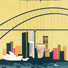 Sydney map cover. Traditional illustration project by Bea Crespo - 09.05.2012