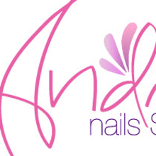Andrea Nails logotipo y tarjetas de visita . Design project by Daniela Sanchez Melendez - 09.17.2012