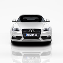 Audi A5 Coupe. Traditional illustration, Advertising, and 3D project by Juan Fernández - 09.12.2012