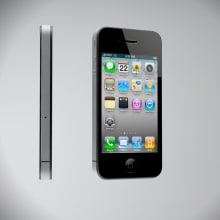 Apple iPhone 4. Design, Ilustração tradicional, Publicidade, Instalações, e 3D projeto de Juan Fernández - 12.09.2012