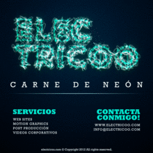 Carne de Neón. Design, Advertising, and 3D project by e - 09.16.2012