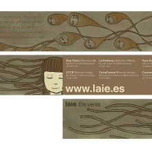 Punto de Libro de la librería Laie. Design e Ilustração tradicional projeto de Estefania Prats Miras - 27.09.2012
