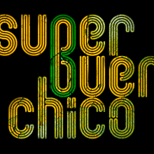 Logo "super buen chico". 2012.. Un proyecto de Diseño e Ilustración tradicional de Diego Villanueva Villanueva - 02.10.2012
