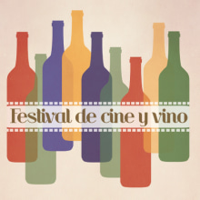 El vino vino al cine. Design, and Traditional illustration project by sonia gandasegui - 10.03.2012