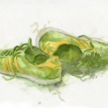Acuarelas y zapatillas. Un proyecto de Ilustración tradicional de Josep Segarra - 04.10.2012