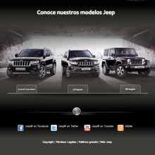 Jeep Gama España Facebook Page. Design, and Advertising project by Jessica Alexandra Bustamante Fonseca - 10.11.2012
