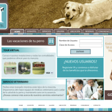 Boceto web Gos Hotel para perros. Design project by Jessica Alexandra Bustamante Fonseca - 10.11.2012