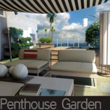 Penthouse Garden. Design, Traditional illustration, Installations, and 3D project by Abel Mesa - 10.19.2012