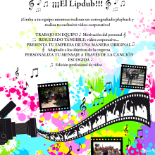 Newsletter_Lipdub. Design, and Traditional illustration project by María González Hernández - 10.23.2012