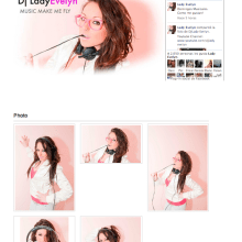 Website personal Dj Lady Evelyn. Design, and Music project by Mario Calvo Bartolomé - 10.28.2012