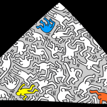 Keith Haring, microsite Flash . Un proyecto de Ilustración tradicional, Publicidad, UX / UI, Dirección de arte, Diseño gráfico, Arquitectura de la información, Diseño Web y Desarrollo Web de Marcos Huete Ortega - 29.10.2012