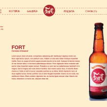 Propuesta Web Cerveza Fort. Design projeto de Irene Cabrera - 30.10.2012