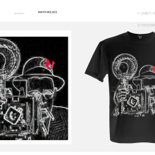 camisetas V televisión. Design, Traditional illustration, and Advertising project by marta moldes grela - 11.01.2012