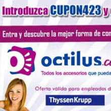 Creatividades para tienda online Octilus. Design, and Advertising project by Emilio Plá Escudero - 11.02.2012