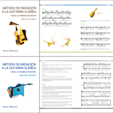Maquetación - Método de iniciación a la guitarra clásica. Design, and Traditional illustration project by Jara Villanueva Peñas - 11.10.2012