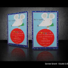 Flyer cumpleaños. Design, and Traditional illustration project by German Girardi - 11.12.2012