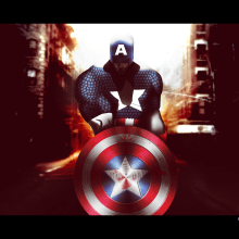 Capitan america. Design, and Traditional illustration project by German Girardi - 11.17.2012