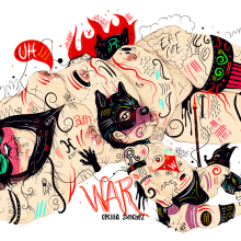 Wolfmother. Ilustração tradicional projeto de Cecilia Sánchez - 20.11.2012