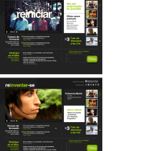 Web programa Reinventar-se TV3. Design, Publicidade e Informática projeto de Conxita Balcells - 20.11.2012