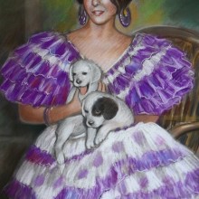 Retrato de Maria. Traditional illustration, and UX / UI project by Jose Maria Gallego Guillen - 11.21.2012