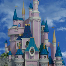 Castillo Disneyland. Design, e 3D projeto de Estela Villa - 26.11.2012