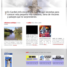 Cardiel.info. Design project by Mario Serrano Contonente - 09.07.2010