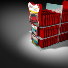 Stand PLV para 'A vida é bela'. Design, Advertising, Installations, and 3D project by PIURITAN - 11.28.2012