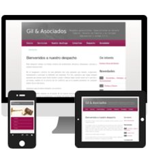 Website Abogados - Gil & Asociados. Un proyecto de Diseño, Ilustración tradicional, Publicidad y Programación de Alberto Gil González - 29.11.2012