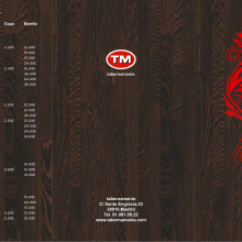 Carta Restaurante Tabernamania. Design, Traditional illustration, and Advertising project by Juan Pedro GARCIA ROYO - 11.30.2012